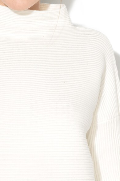 French Connection Пуловер с рипсена повърхност и широка яка Жени