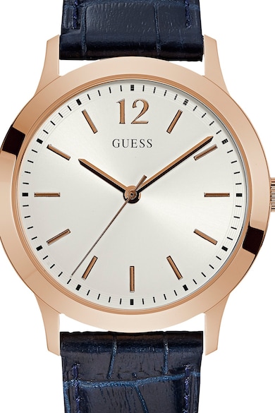 Guess Ceas cu o curea de piele EXCHANGE Barbati