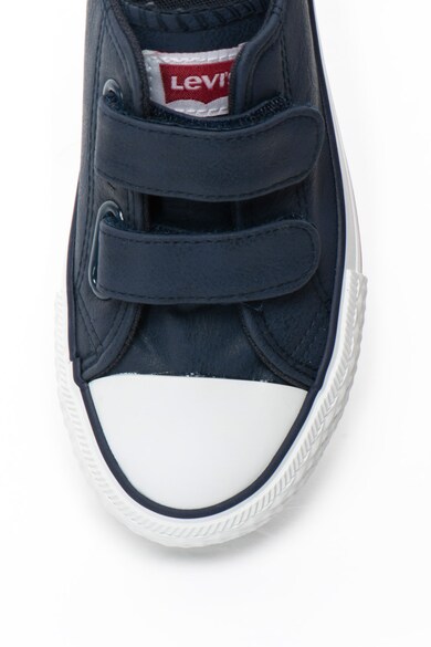 Levi's Pantofi sport de piele sintetica cu velcro Trucker Fete