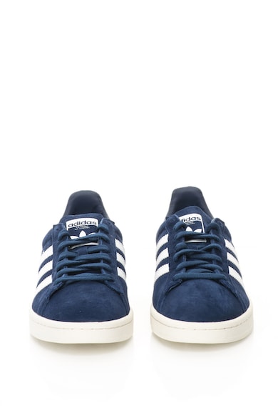 adidas Originals Pantofi sport cu piele intoarsa Campus, Bleumarin/ Alb Barbati