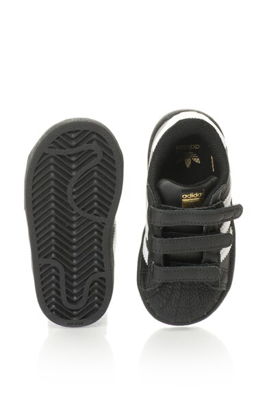 adidas Originals Pantofi sport cu velcro Superstar, Negru/Alb Fete