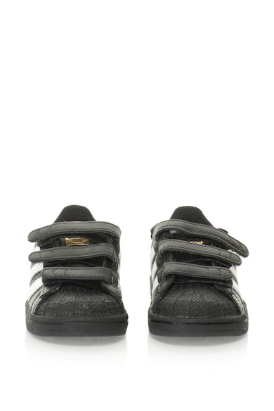 adidas Originals Pantofi sport cu velcro Superstar, Negru/Alb Fete