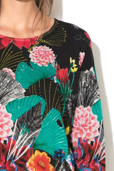 DESIGUAL Пуловер Hawai с флорална шарка Жени