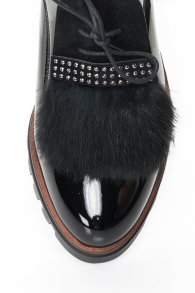 Zee Lane Collection Pantofi derby cu aspect lacuit si element frontal decorativ Femei