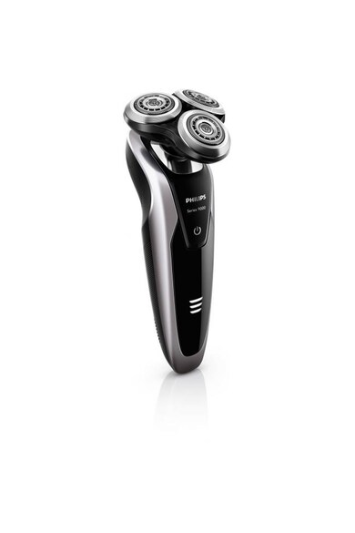 Philips Aparat de ras  S9111/31, Wet & Dry, Acumulator, 3 accesorii, 3 capete, Autocuratare, Trimmer, Negru Barbati