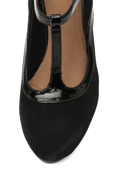 Clarks Chorus Pitch Black Combi T-pántos Cipő női