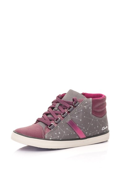 Clarks Tenisi mid-high cu stele Comic Pop Baieti