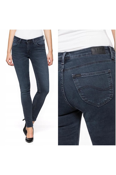 Blugi Dama - Scarlett - W25-L33 - Bumbac - Fermoar - Lungi - Talie Medie - 5 Bunzuare - High-Quality - Albastru