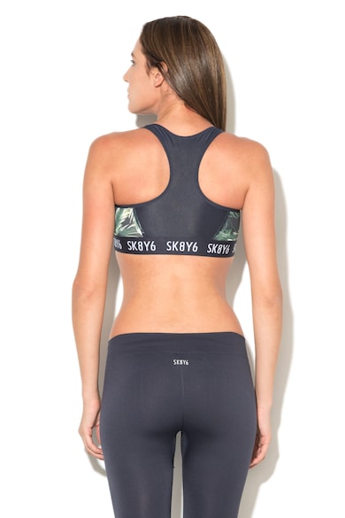 Skiny Trópusi mintás melltartó sportos kialakítású hátoldallal női
