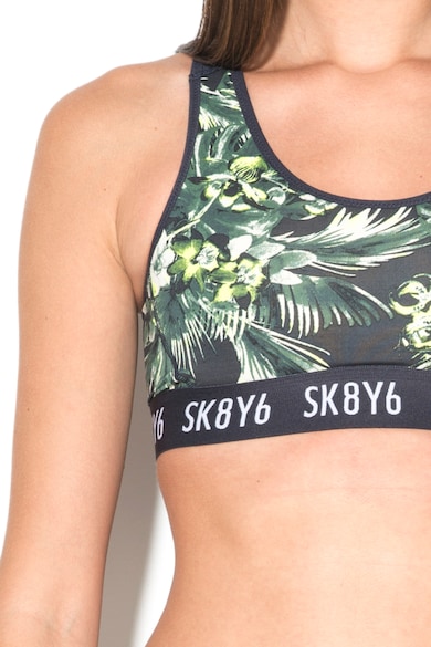 Skiny Bustiera racerback cu model tropical Femei