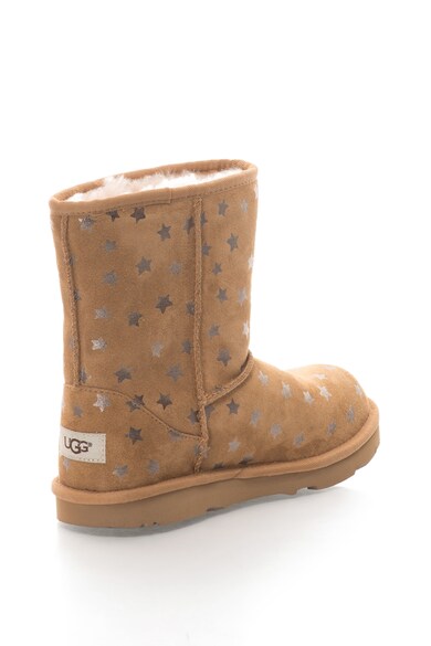 UGG Cizme scurte din piele intoarsa Classic Short II Stars Fete