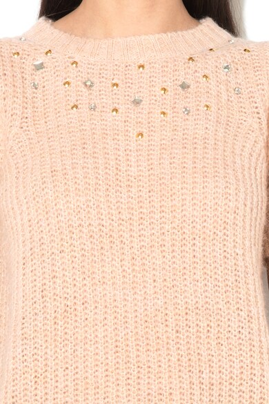 Rinascimento Пуловер с овално деколте и декоративни камъни Жени