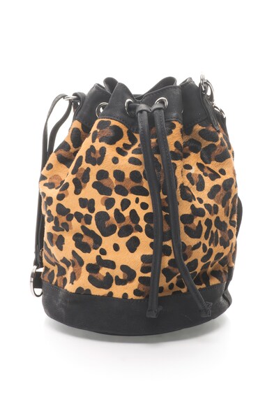 Gioseppo Geanta bucket cu animal print si bareta lata Femei