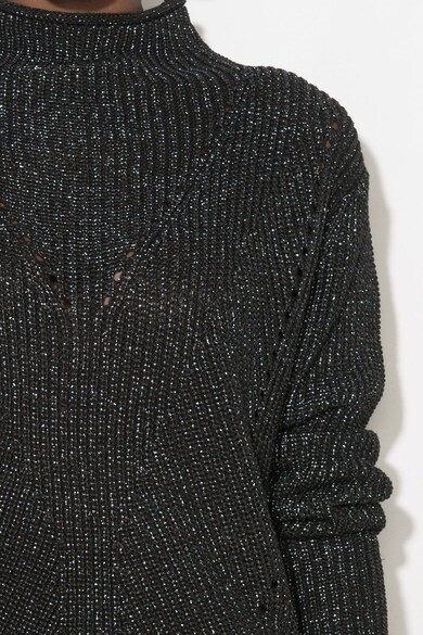 Zee Lane Denim Асиметричен пуловер с нишки от лурекс Жени