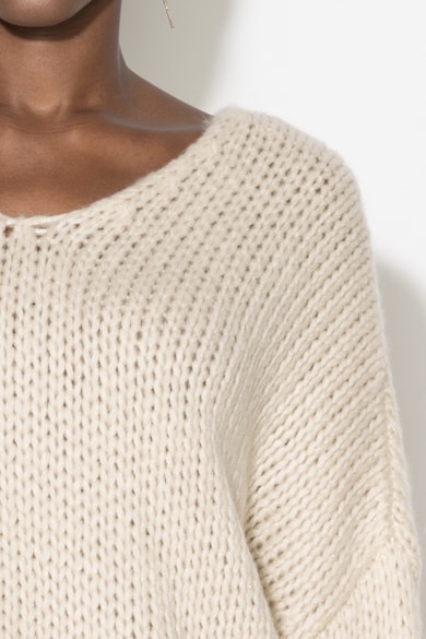 Zee Lane Denim Pulover supradimensionat tricotat cu perforatii Femei