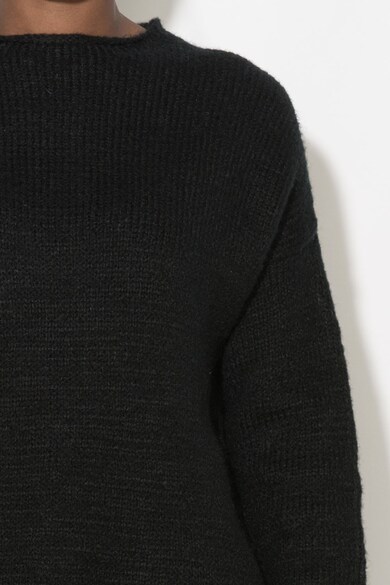 Zee Lane Denim Pulover tricotat lejer cu slit prevazut cu snur Femei
