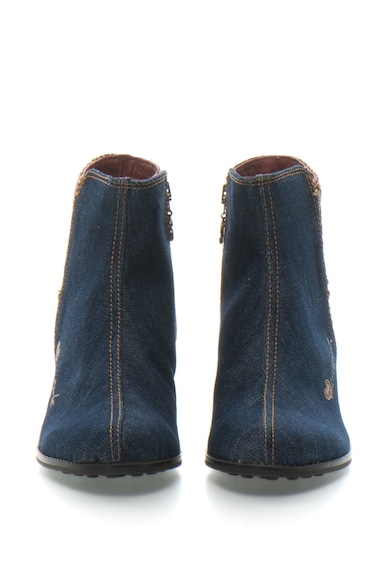 DESIGUAL Botine din denim cu aplicatie de paiete Country Exotic Femei