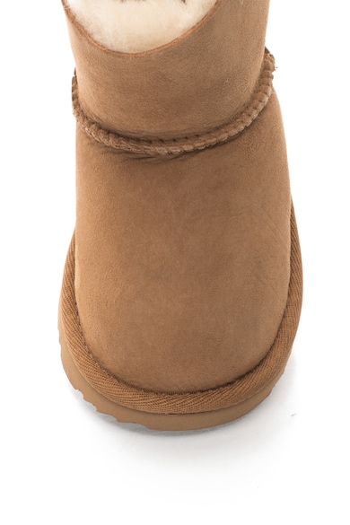 UGG Cizme scurte de piele intoarsa cu detaliu funda, fara inchidere Mini Bailey Fete