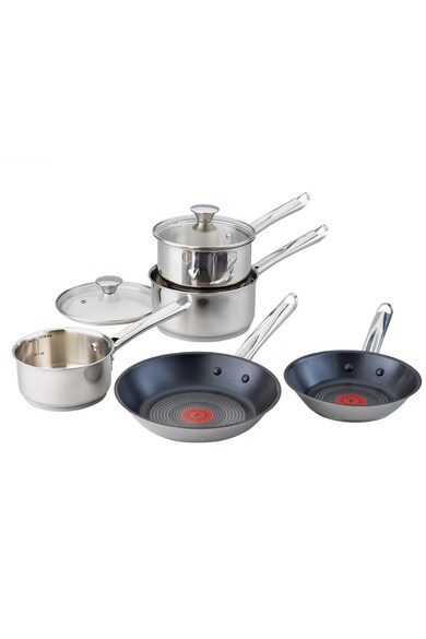 Tefal Set 7 piese  Elementary, inox, doua cratite cu capac, doua tigai + ibric, inductie Femei