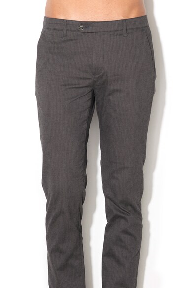 Ted Baker Pantaloni slim fit cu model herringbone Tamaram Barbati