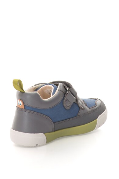 Clarks Pantofi sport mid-high de piele cu velcro Lilfolk Hop Fete