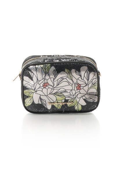 Fornarina Geanta crossbody cu paiete si imprimeu floral Clio Femei