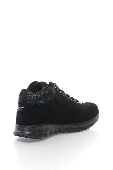 Skechers Pantofi sport de piele intoarsa cu captuseala de fleece Synergy-Arctiv Winter Femei