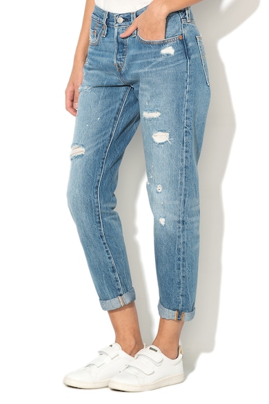 Levi's Blugi conici cu rupturi decorative 501® Original Femei