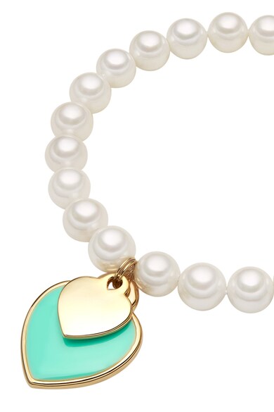 Zee Lane Bratara cu perle si pandantive in forma de inima Femei
