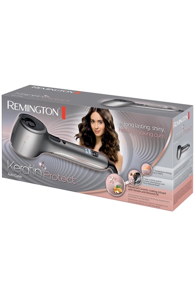 Remington Автоматична маша за коса  Keratin Protect , 230°C, Керамично покритие, Сребрист Жени