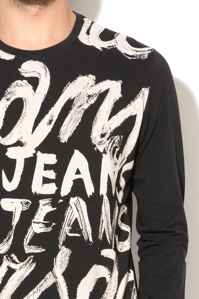 Versace Jeans Bluza slim fit cu model text Barbati