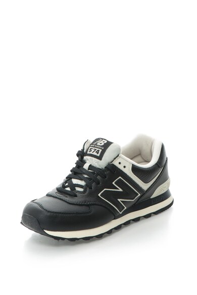 New Balance Pantofi sport de piele cu logo 574 Barbati