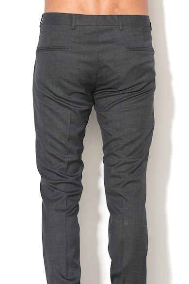 Zee Lane Collection Pantaloni chino slim fit eleganti cu model in carouri Barbati