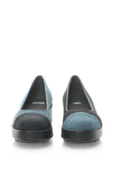 Camper Pantofi flatform texturati cu aplicatie cap-toe Twins Femei