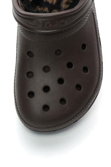 Crocs Papuci slingback de cauciuc cu blana sintetica Femei