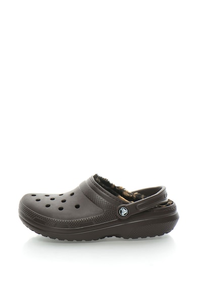 Crocs Papuci slingback de cauciuc cu blana sintetica Femei