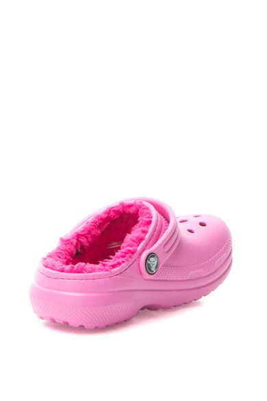 Crocs Saboti cu detalii perforate si captuseala de blana shearling sintetica Baieti