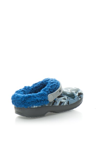 Crocs Papuci slingback de cauciuc cu captuseala teddy Baieti