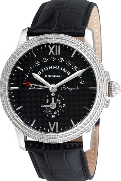 Stuhrling Ceas automatic cu o curea de piele Barbati