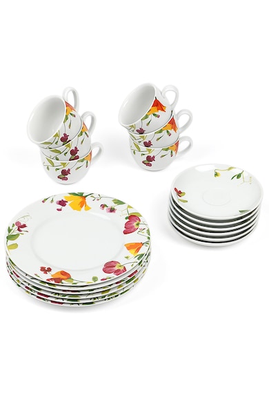 Villeroy&Boch Villeroy & Boch porcelán étkészlet, virágos mintás, 18 db női