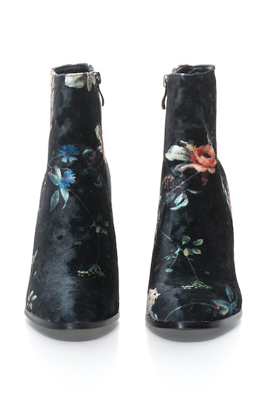 Oakoui Botine de catifea cu model floral Femei