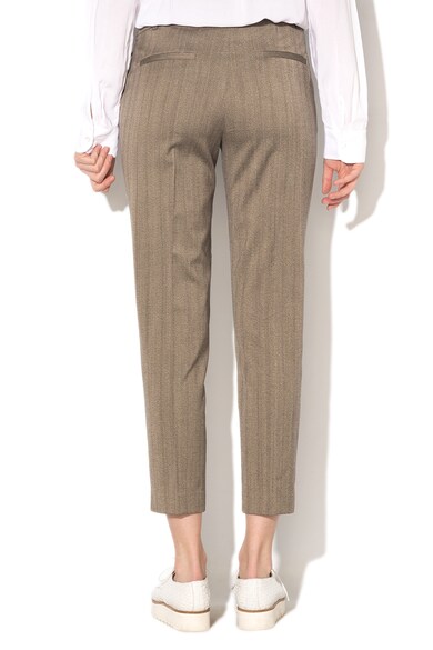 Esprit Pantaloni eleganti cu model herringbone si curea Femei