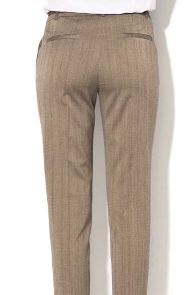 Esprit Pantaloni eleganti cu model herringbone si curea Femei