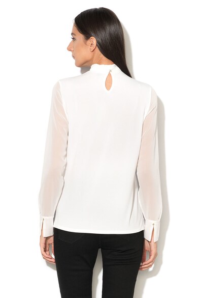 Esprit Bluza cu logo si maneci transparente Femei