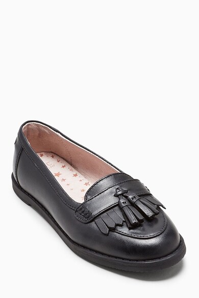 NEXT Pantofi loafer de piele, cu franjuri Fete