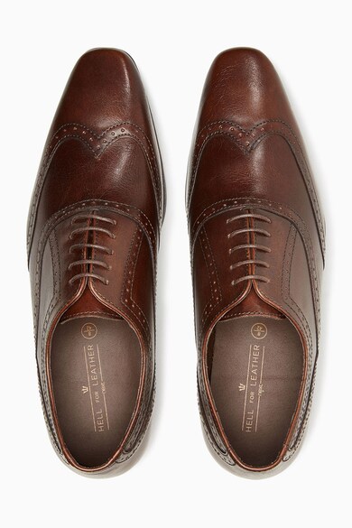 NEXT Pantofi brogue Oxford de piele Barbati