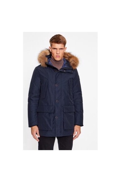 Geaca barbati - 303224875 - Bumbac/Poliamida - Albastru - Albastru