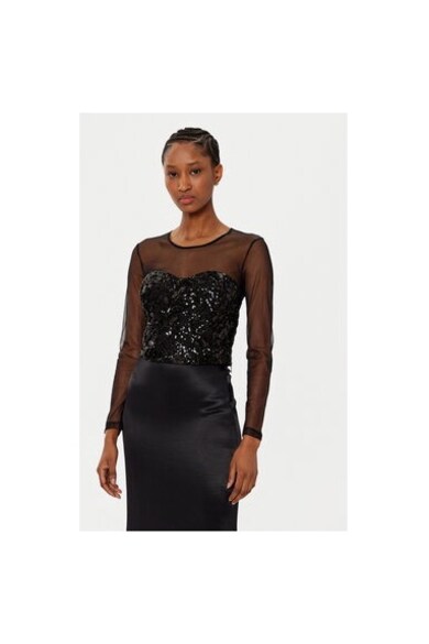 Bluza dama - 305119186 - Poliamida/Poliester - Negru - Negru