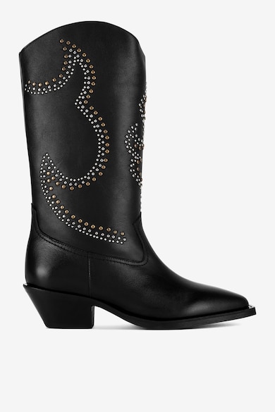 Cizme dama 5905588818366 - Piele naturala - Negru - Negru