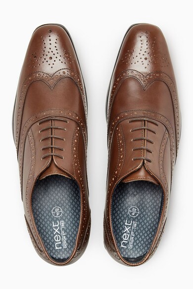 NEXT Pantofi Oxford Brogue de piele Barbati